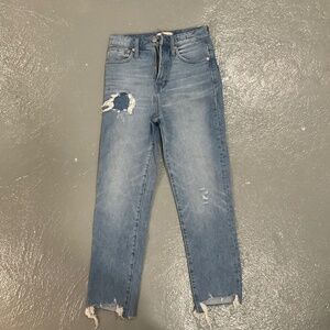 Madewell jeans high rise straight cut  size 24